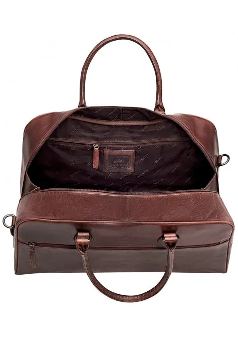 Mancini Buffalo Classic Leather Duffle Bag