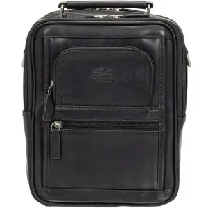 Mancini Buffalo Large Unisex Bag with Zippered Rear Organizer