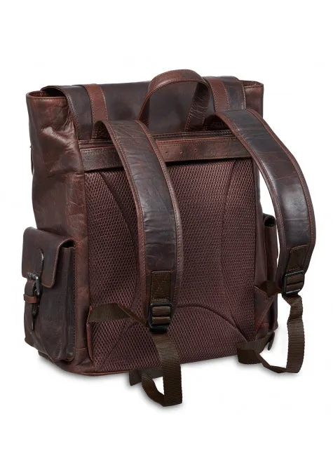 Mancini Buffalo Leather Backpack for 15'' Laptop