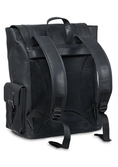 Mancini Buffalo Leather Backpack for 15'' Laptop