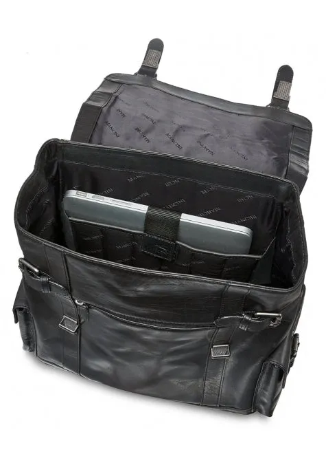 Mancini Buffalo Leather Backpack for 15'' Laptop