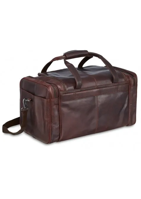 Mancini Buffalo Leather Carry-on Duffle Bag