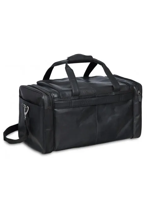 Mancini Buffalo Leather Carry-on Duffle Bag