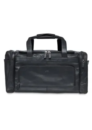 Mancini Buffalo Leather Carry-on Duffle Bag