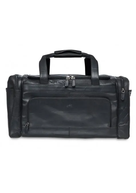Mancini Buffalo Leather Carry-on Duffle Bag