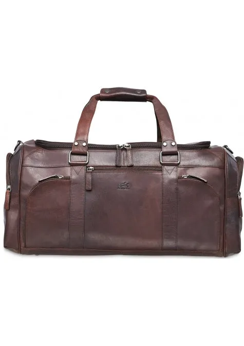 Mancini Buffalo Leather Duffle Bag