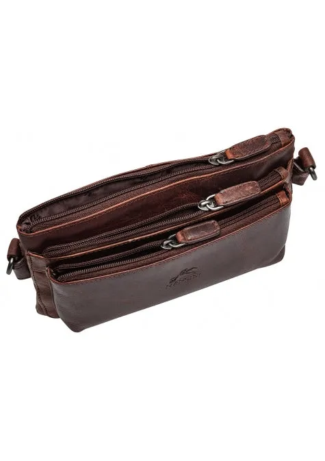 Mancini Buffalo Multi-Function Leather Waist Bag
