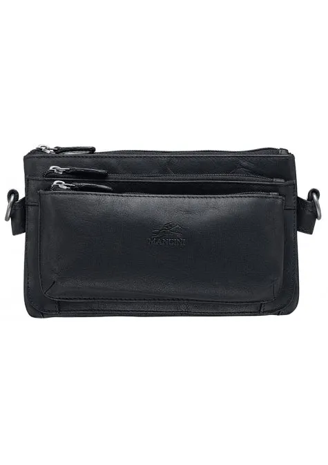 Mancini Buffalo Multi-Function Leather Waist Bag