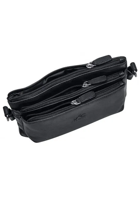 Mancini Buffalo Multi-Function Leather Waist Bag