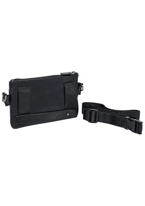 Mancini Buffalo Multi-Function Leather Waist Bag