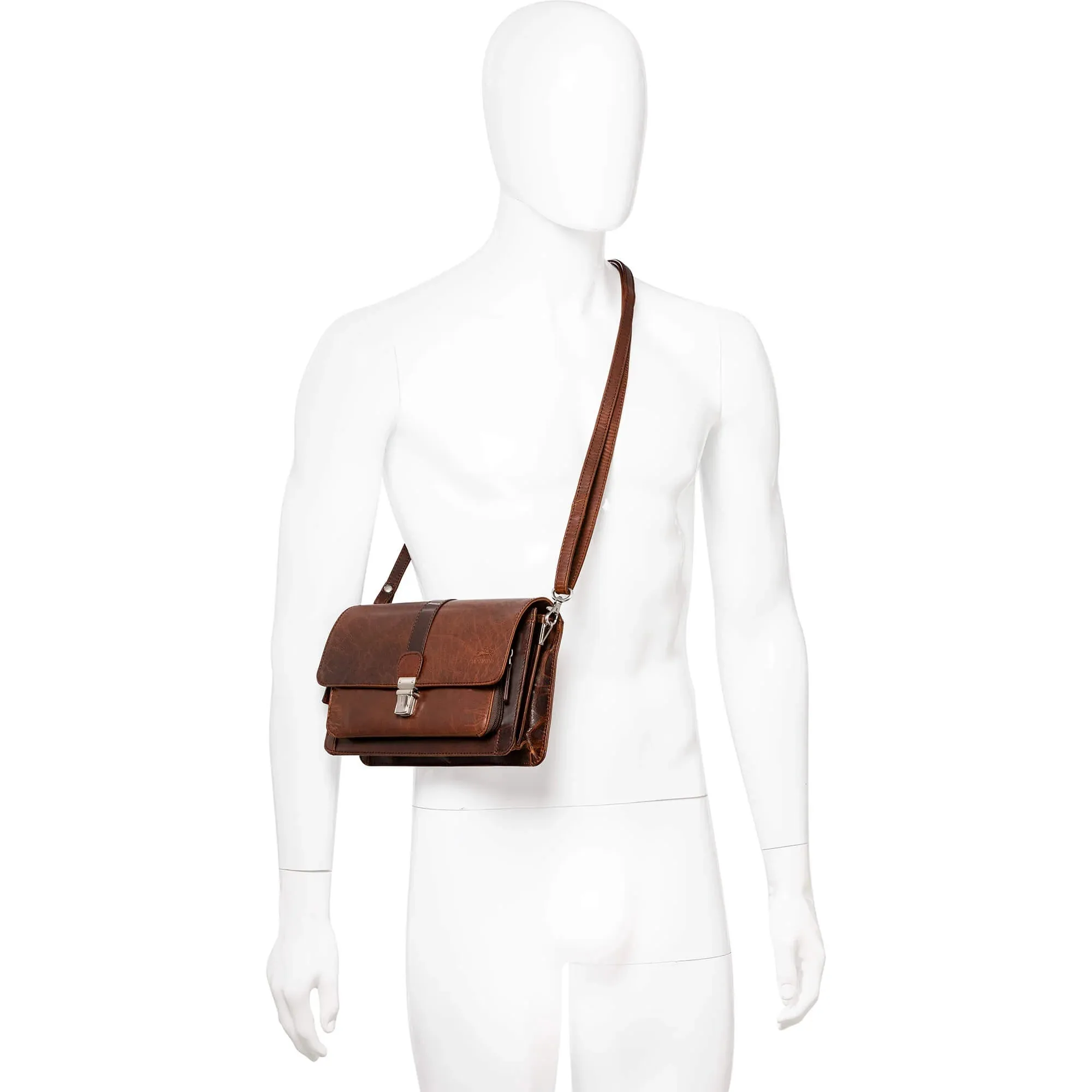 Mancini Buffalo Unisex Bag with Front Organizer