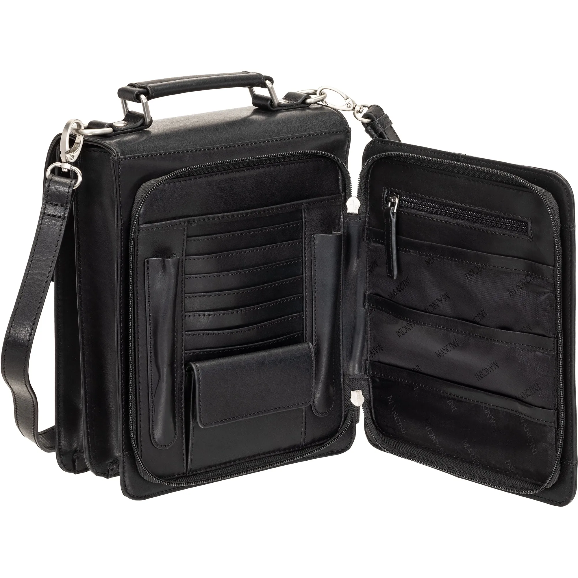 Mancini Buffalo Unisex Bag with Organizer on the Back
