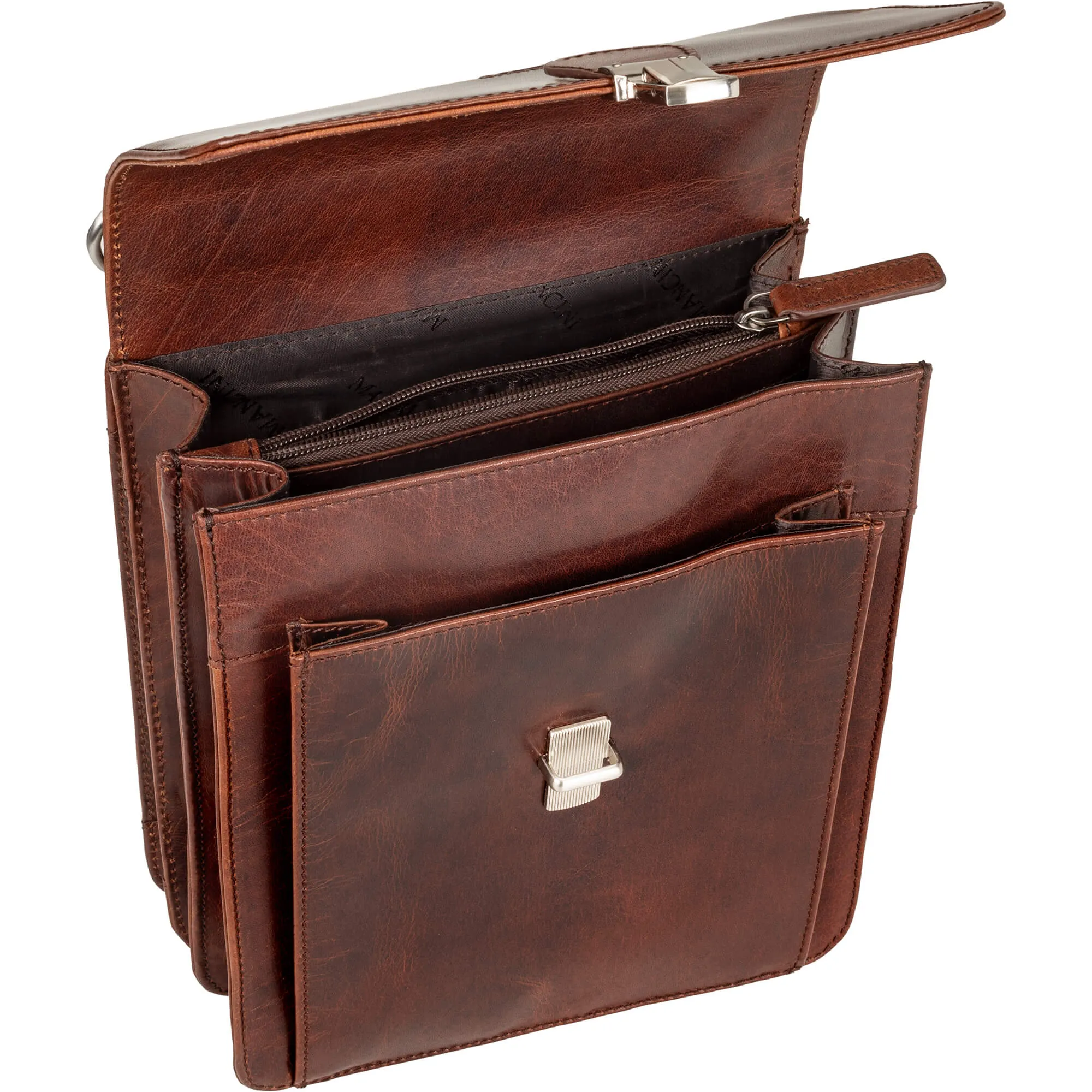 Mancini Buffalo Unisex Bag with Organizer on the Back