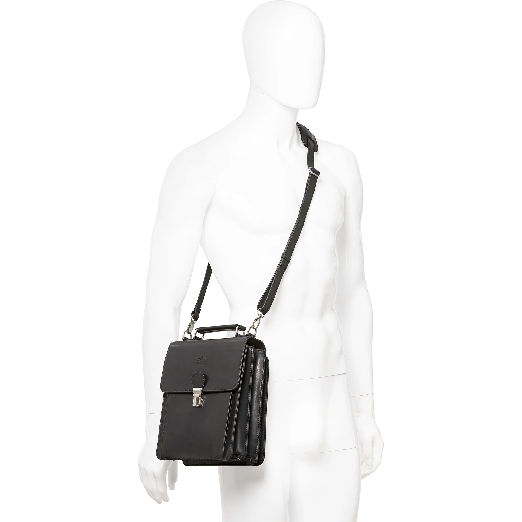 Mancini Buffalo Unisex Bag with Organizer on the Back