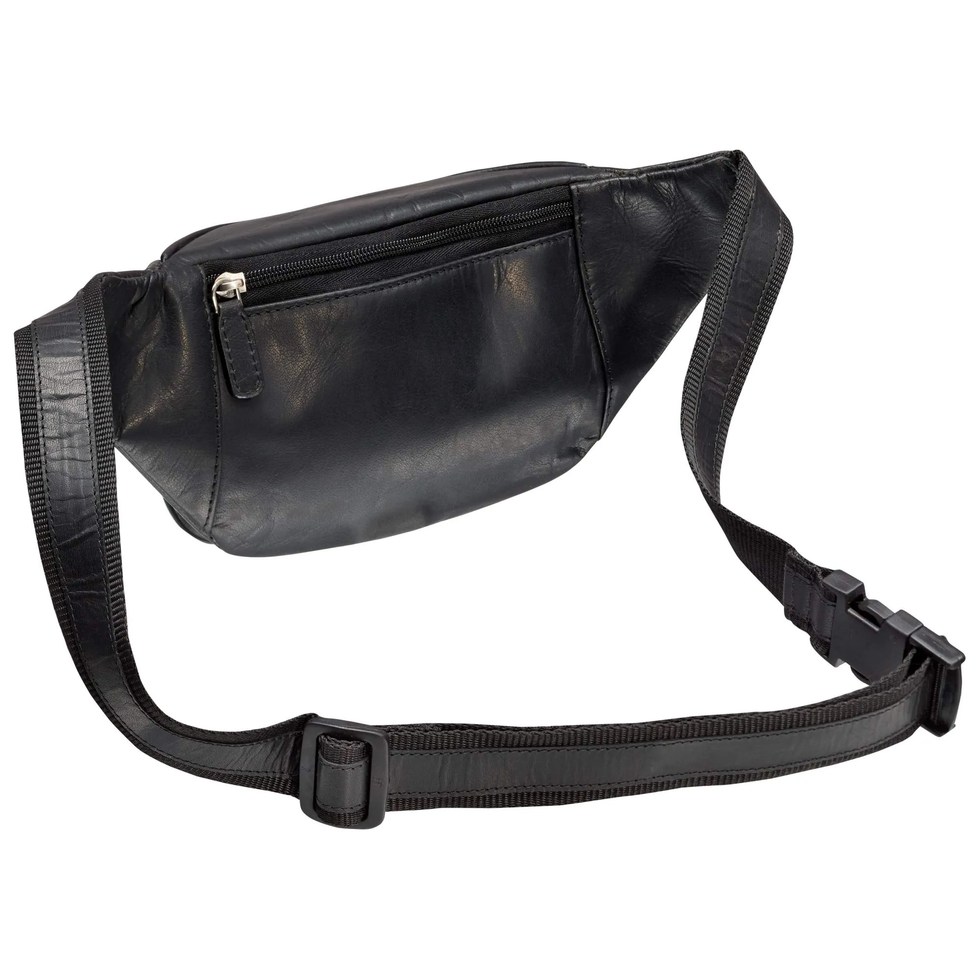 Mancini Classic Leather Waist Bag