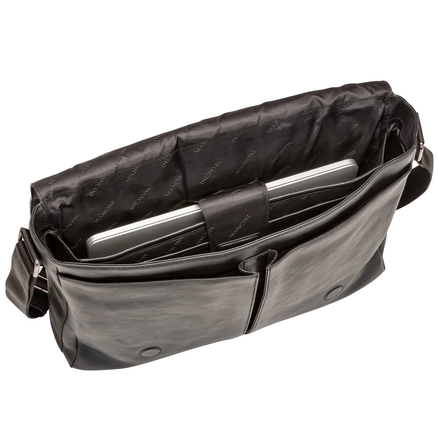 Mancini Milan Messenger Bag for 15” Laptop / Tablet Brief