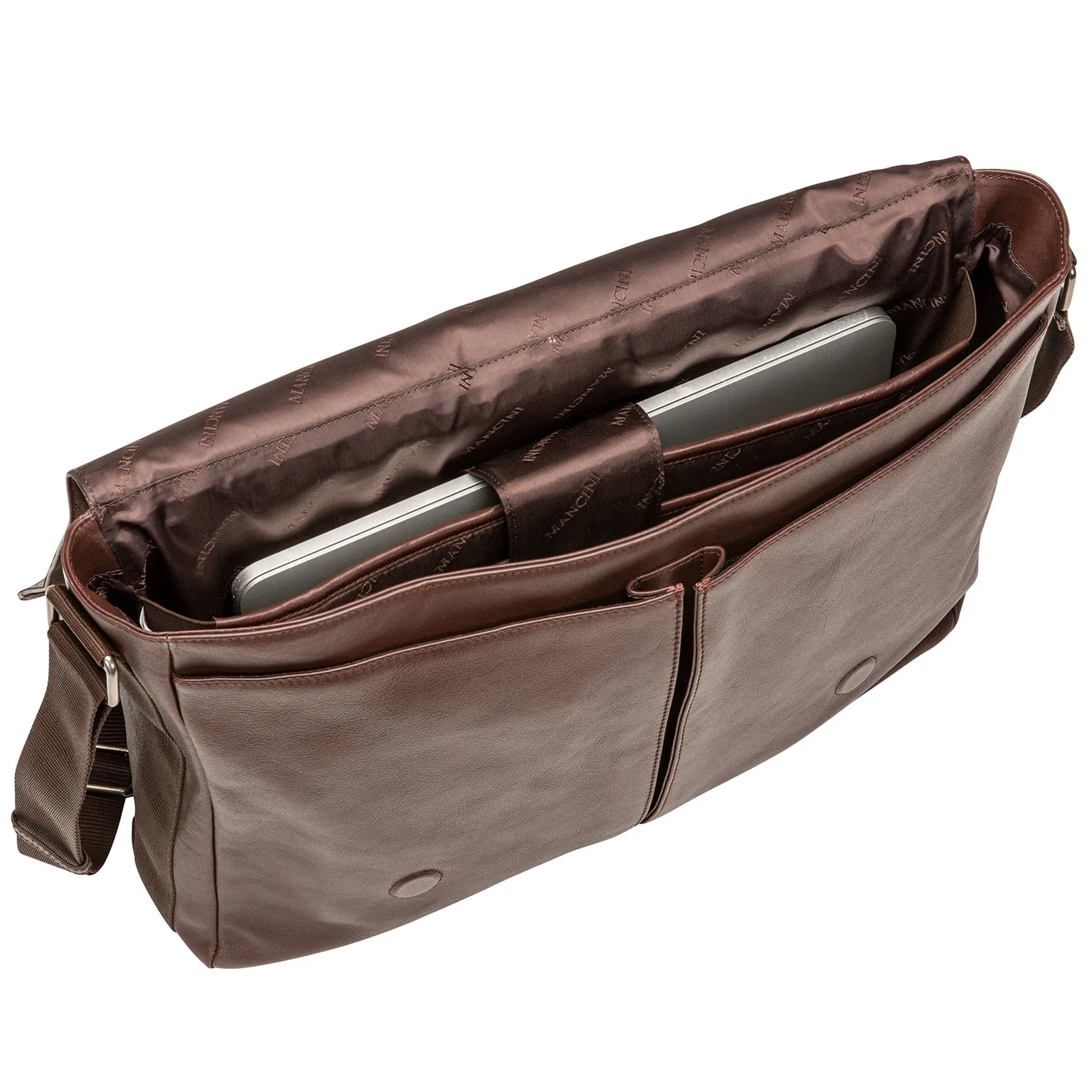 Mancini Milan Messenger Bag for 15” Laptop / Tablet Brief