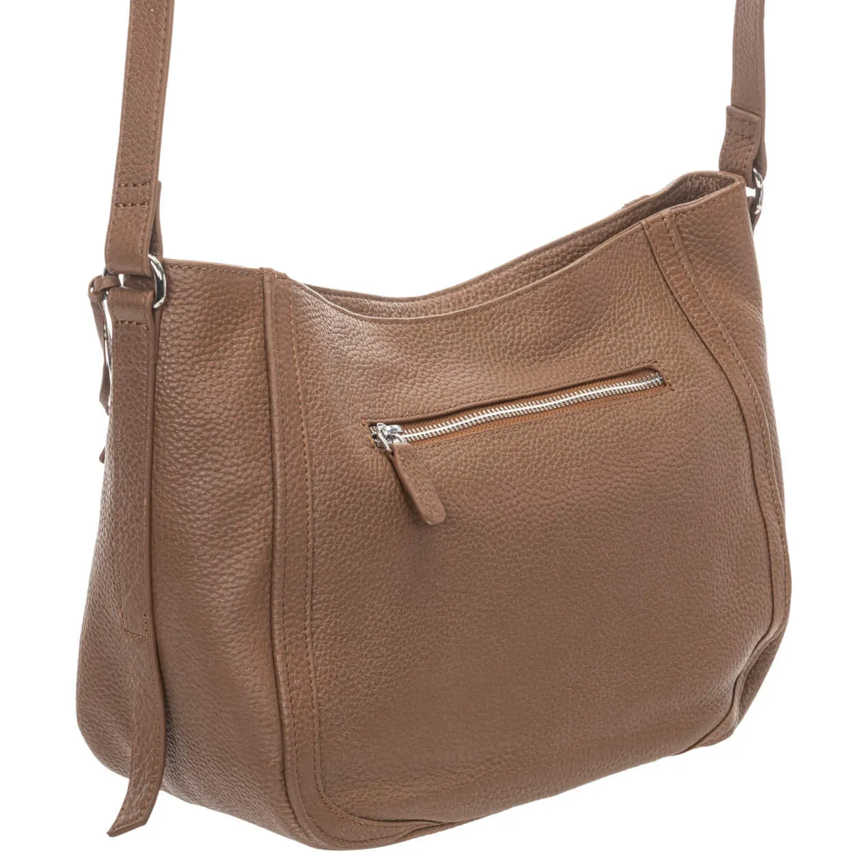 Mancini Pebbled Sophia Crossbody Bag