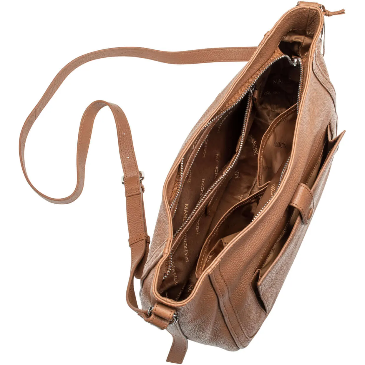 Mancini Pebbled Sophia Crossbody Bag