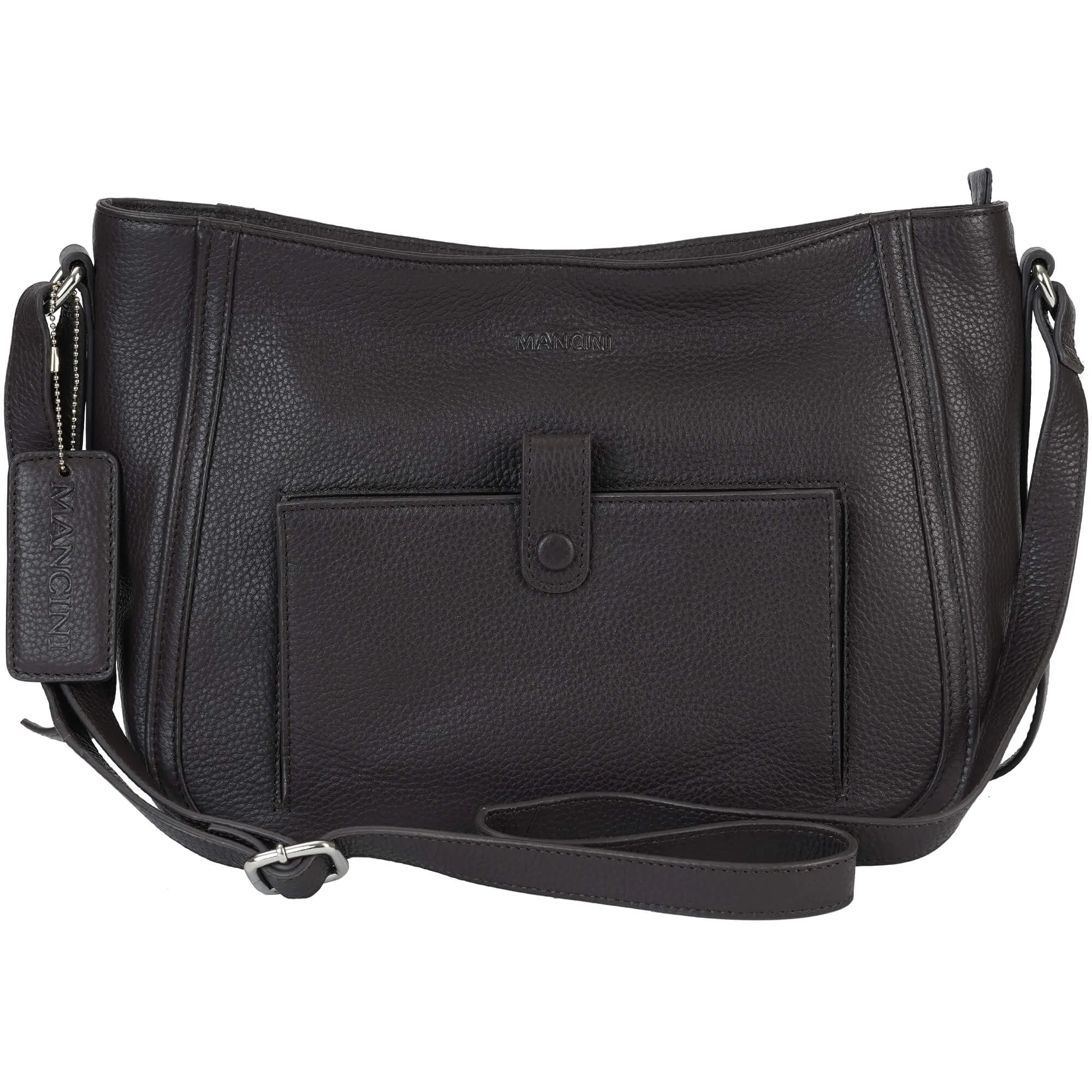 Mancini Pebbled Sophia Crossbody Bag