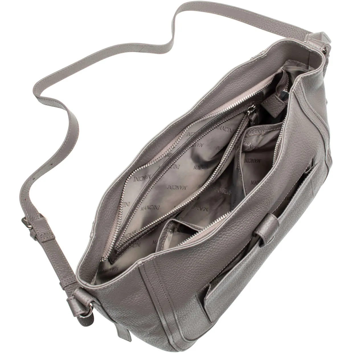 Mancini Pebbled Sophia Crossbody Bag