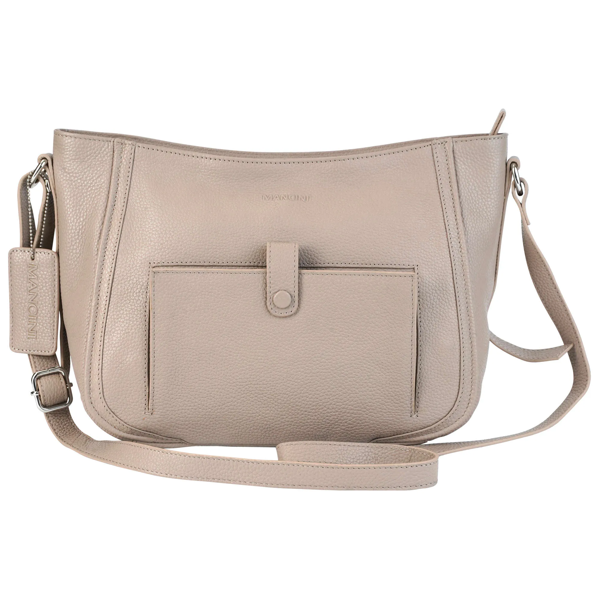 Mancini Pebbled Sophia Crossbody Bag