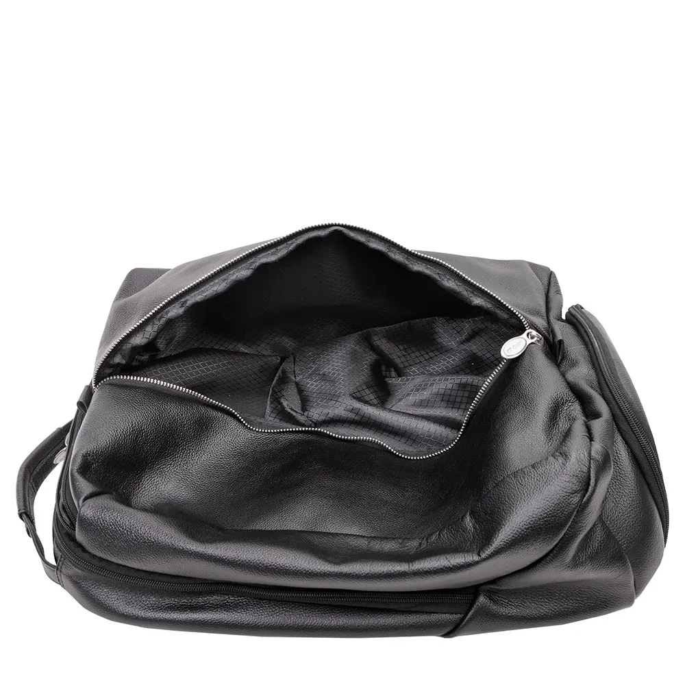 McKlein 17" Leather Carry-All Laptop & Tablet Overnight Backpack