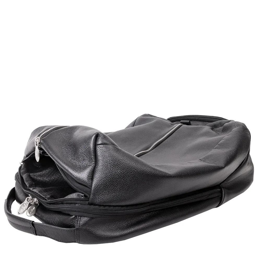 McKlein 17" Leather Carry-All Laptop & Tablet Overnight Backpack