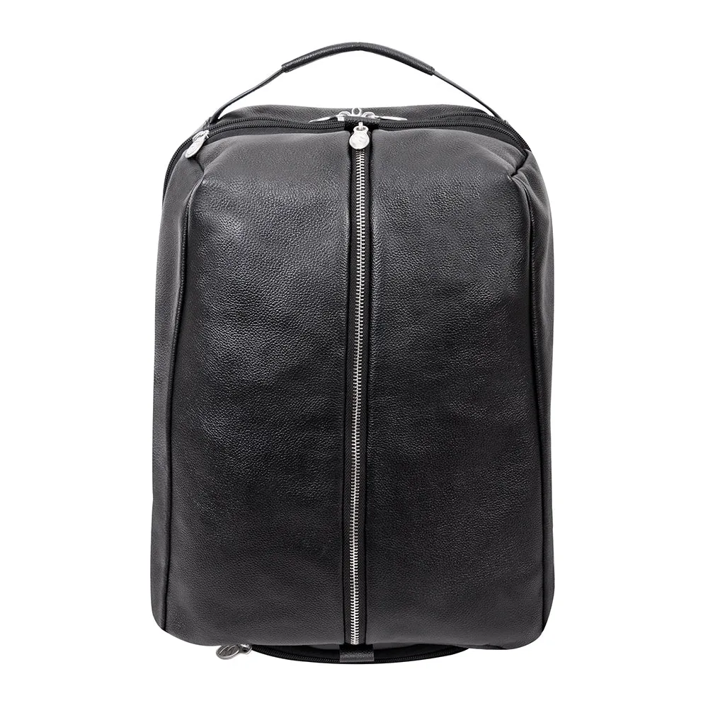 McKlein 17" Leather Carry-All Laptop & Tablet Overnight Backpack