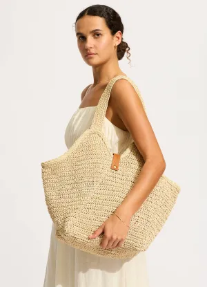 Mirage Woven Tote Bag - Natural
