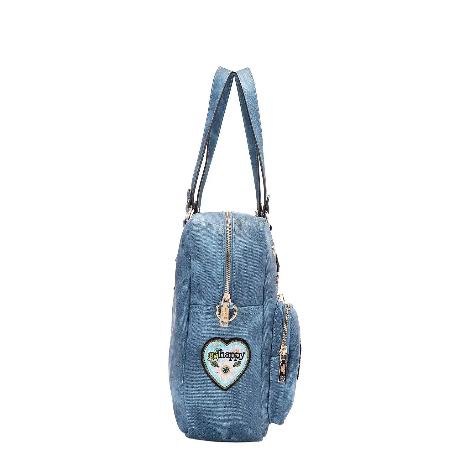 MULTI PATCH ZIPPER BAG
