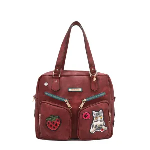 MULTI PATCH ZIPPER BAG