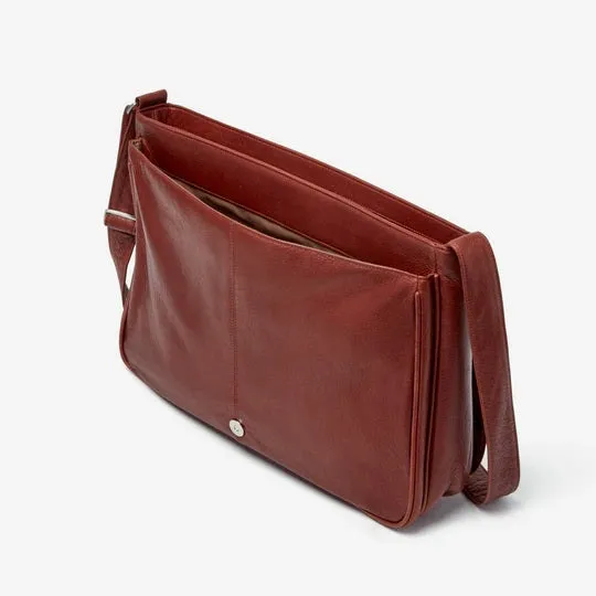 Osgoode Marley Cashmere Leather Messenger Bag 6008