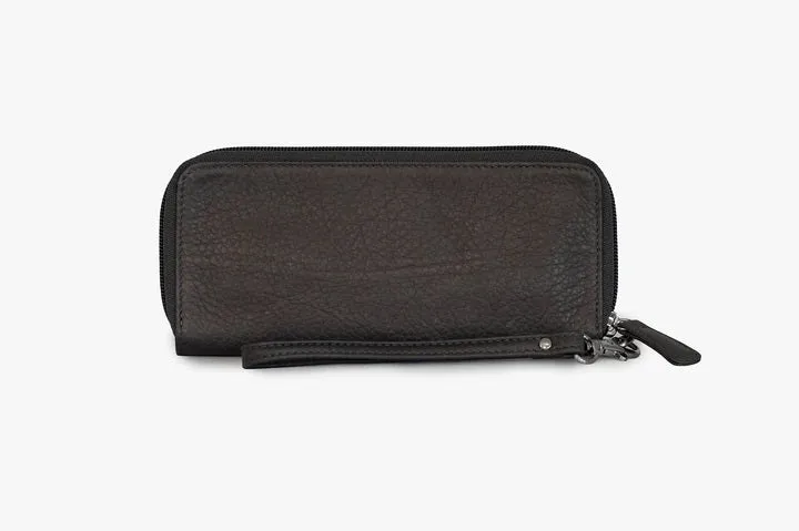 Osgoode Marley RFID Leather Zip Clutch w/ Wrist strap 1614