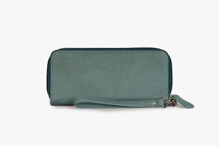 Osgoode Marley RFID Leather Zip Clutch w/ Wrist strap 1614