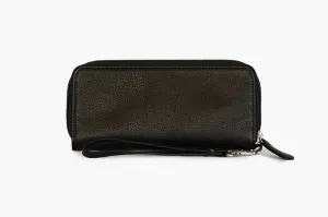 Osgoode Marley RFID Leather Zip Clutch w/ Wrist strap 1614