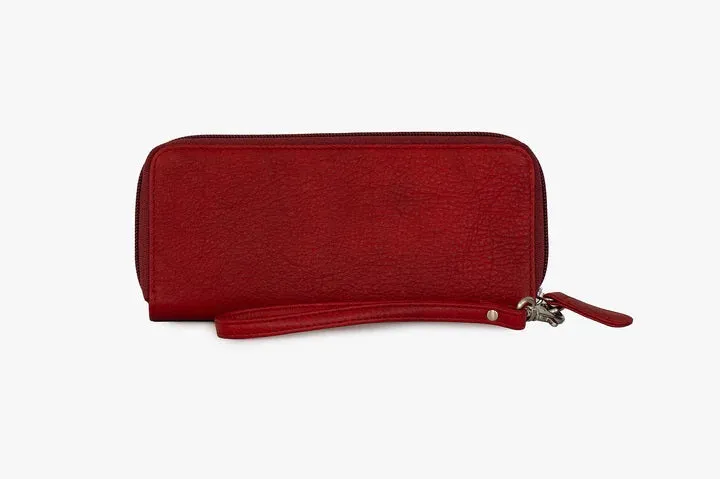 Osgoode Marley RFID Leather Zip Clutch w/ Wrist strap 1614