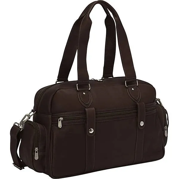 Piel Leather Adventurer Carry On Satchel Bag