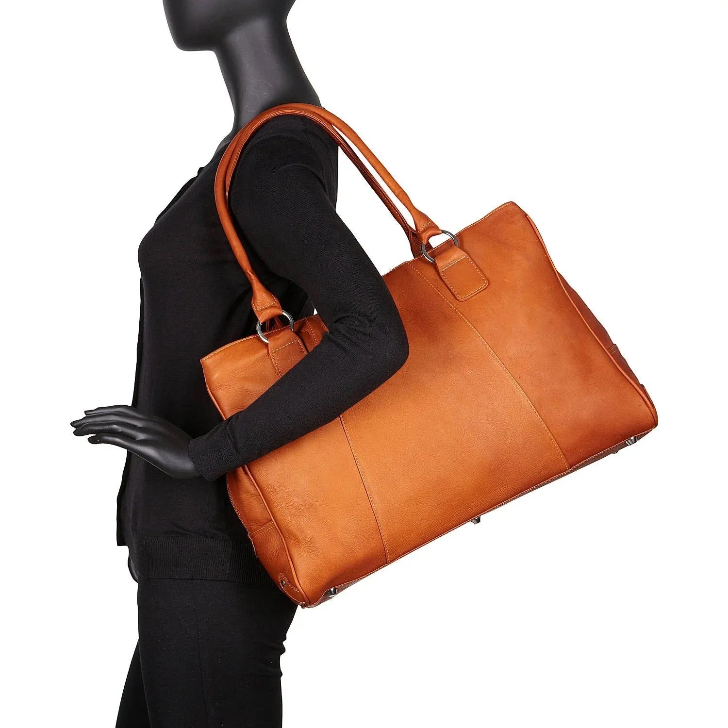 Piel Leather Laptop Travel Tote Bag
