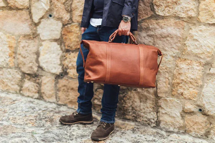 Piel Leather Large Carry On Duffle Bag