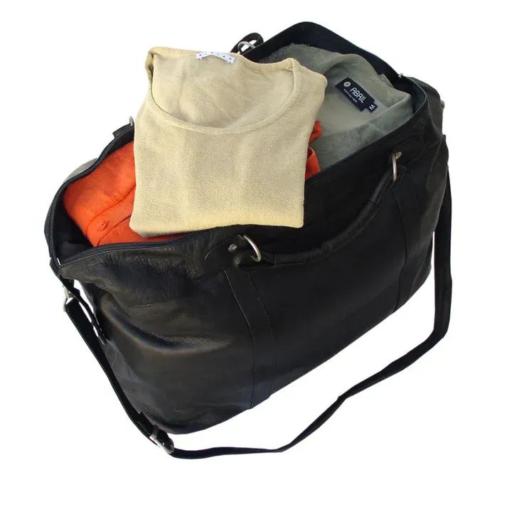 Piel Leather Large Carry On Duffle Bag