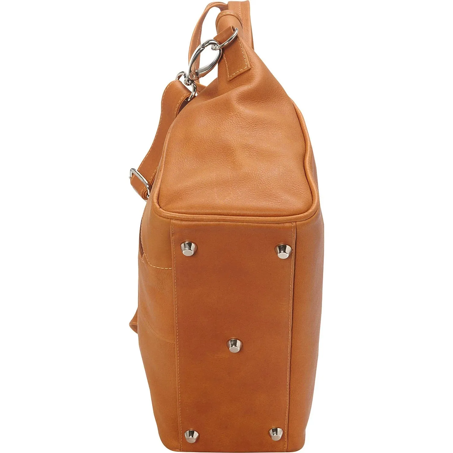 Piel Leather Open Tote/ Cross Body Bag