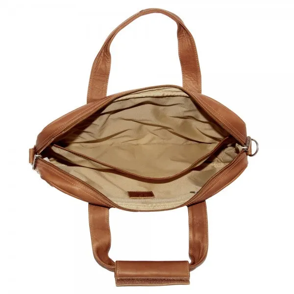 Piel Leather Top Zip Portfolio