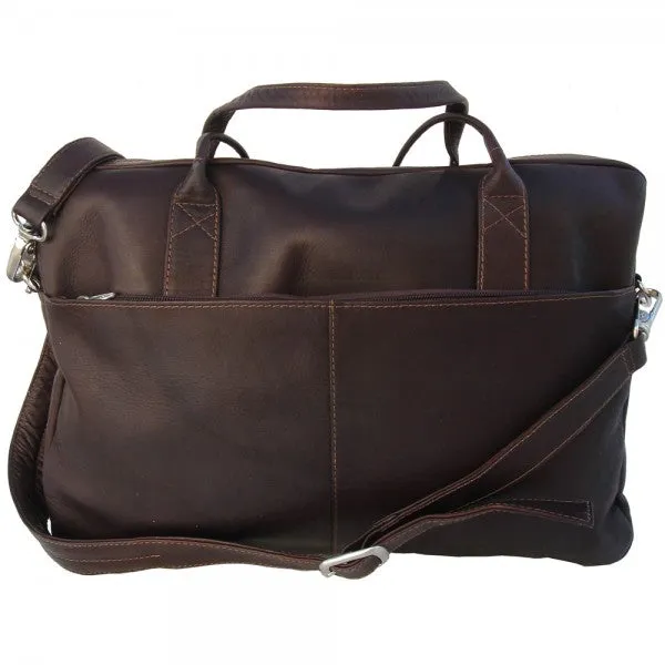 Piel Leather Top Zip Portfolio