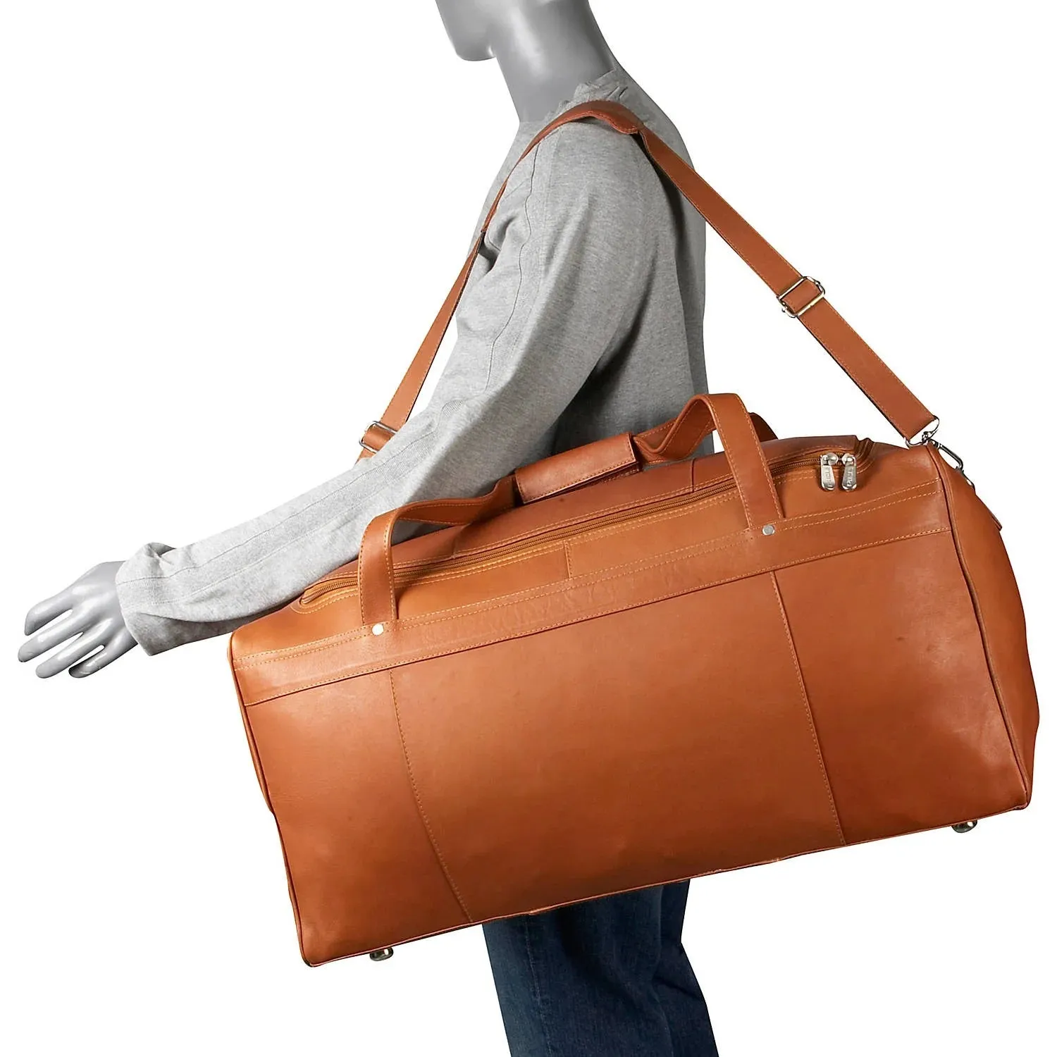 Piel Leather Travelers Select Large Duffel Bag