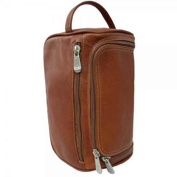 Piel Leather U Zip Toiletry Kit