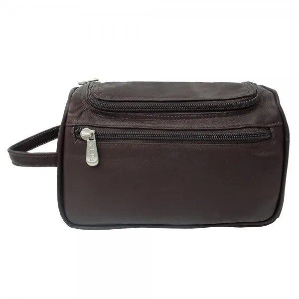 Piel Leather U Zip Toiletry Kit