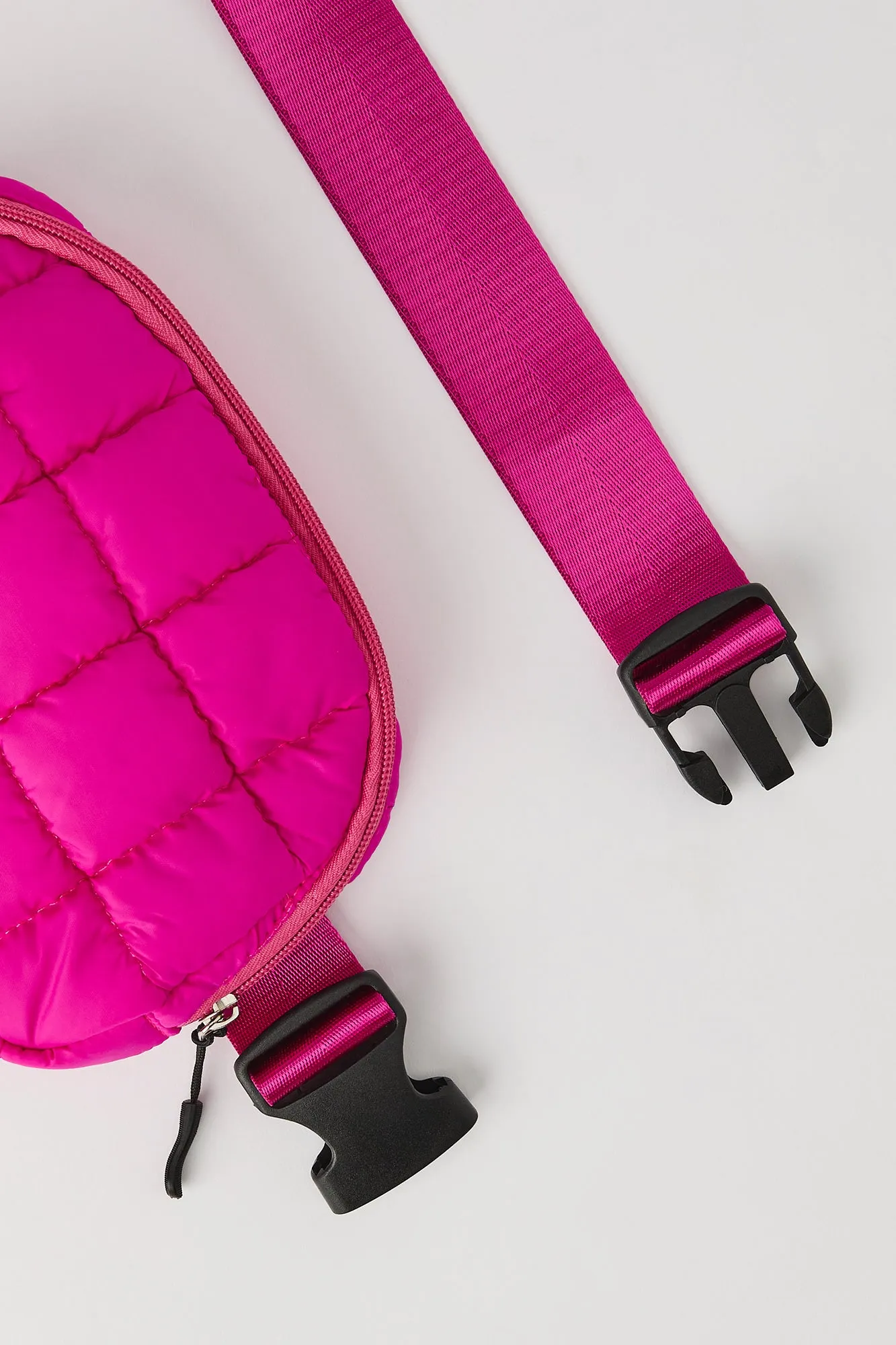 Sac banane matelassé en nylon pour fille