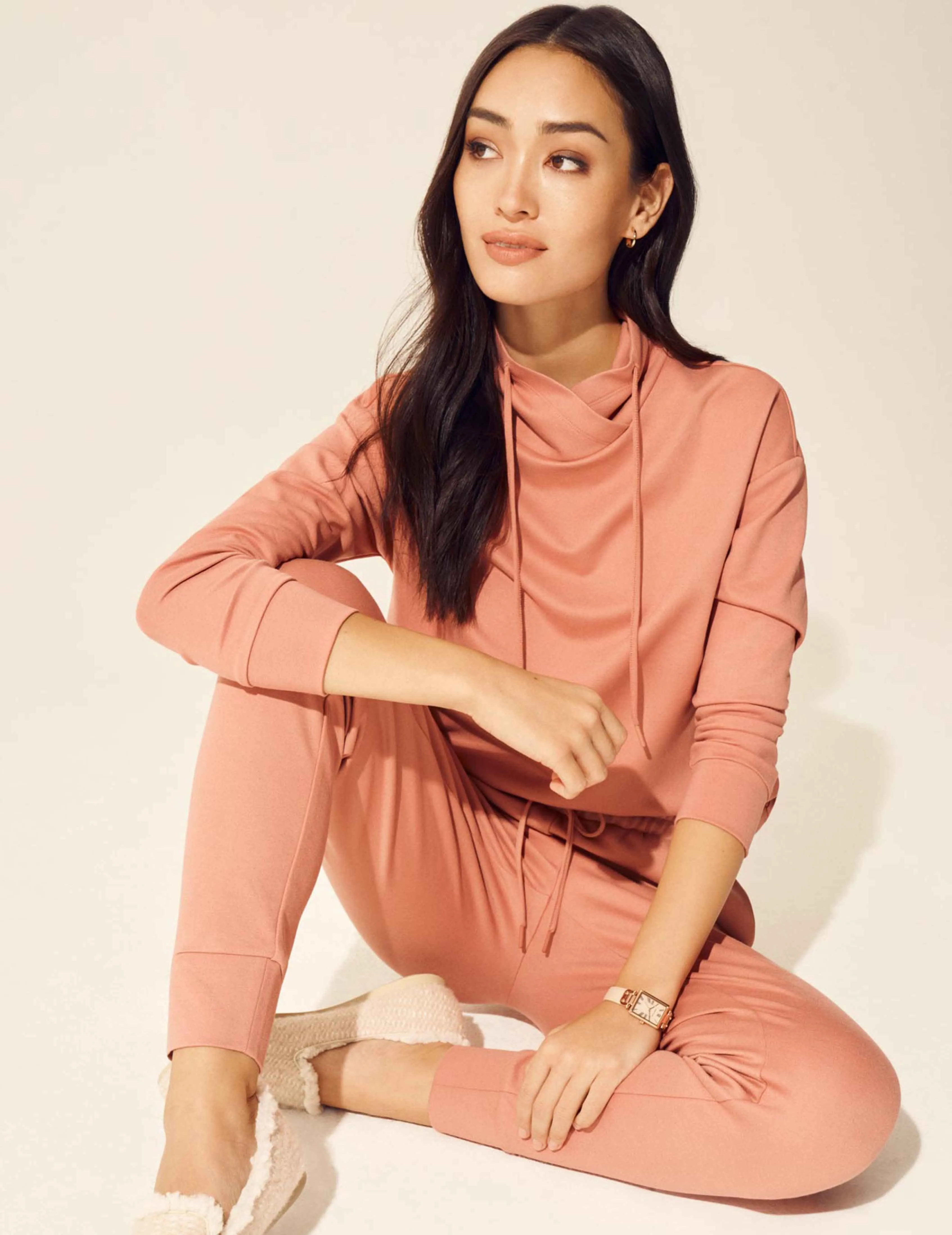 Serenity Knit Funnel Neck Sweatshirt- Sale