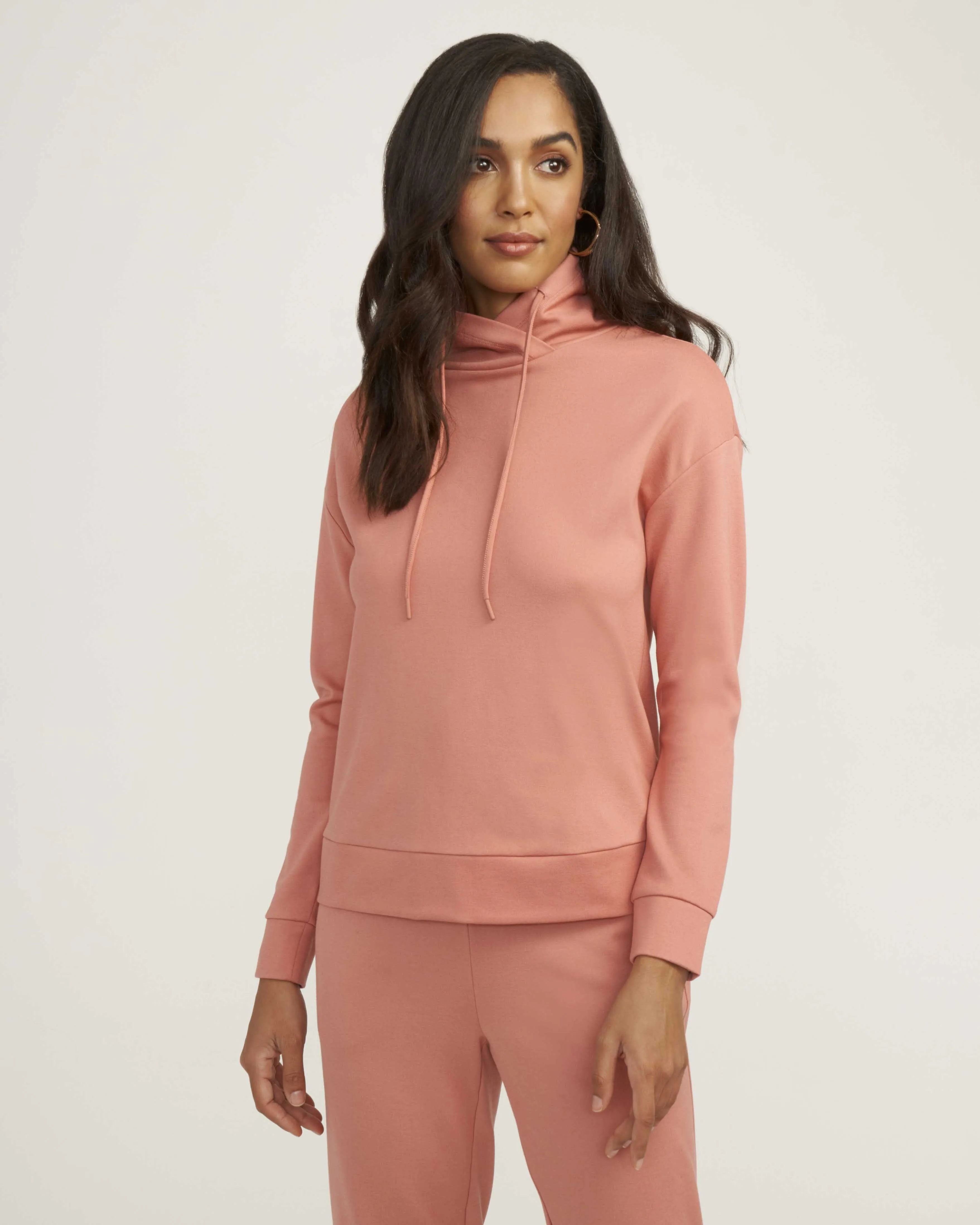 Serenity Knit Funnel Neck Sweatshirt- Sale